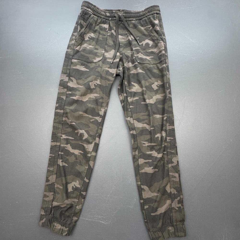 Athleta Women's Size 2 Green Camo Farallon Tapered Stretch Jogger Lounge Pants